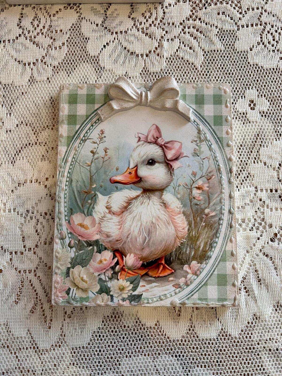 Quadro con dolce anatroccolo 20x25 Cesaria Arte
