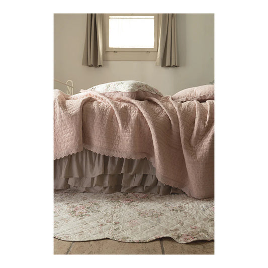 VESTILETTO MATRIMONIALE FRILL  IN COTONE CON BALZE ATELIER 17