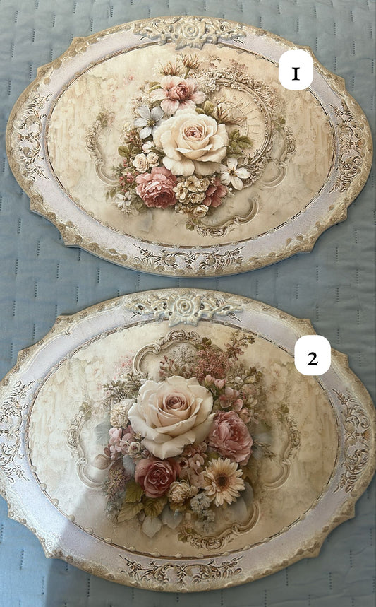 QUADRO OVALE CON FREGIO