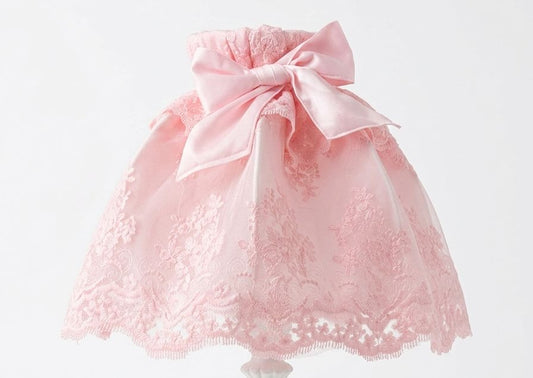 Cupola per abat-jour e piantana "OfficinaTessile" rosa  pizzo yulia