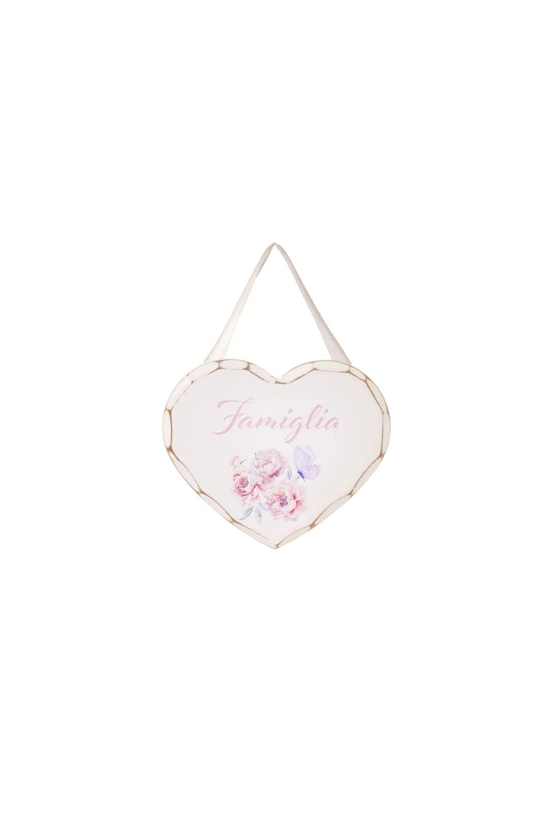 Nuvole di Stoffa Cuore in legno "Fiorirà" 12x10x0.9 cm 4 varianti TXP2600302B