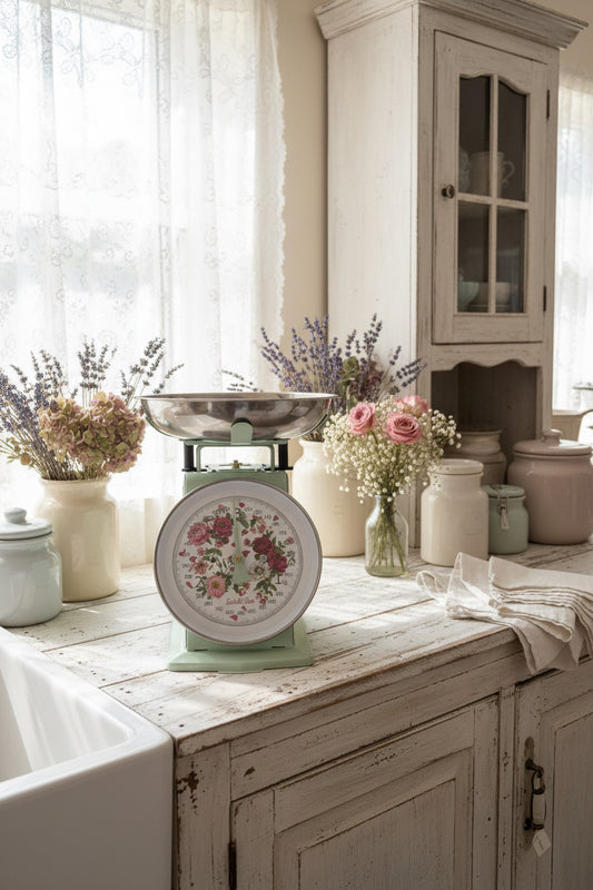 Bilancia da cucina retrò Lisa verde chiaro 3 kg Isabelle Rose art05990019