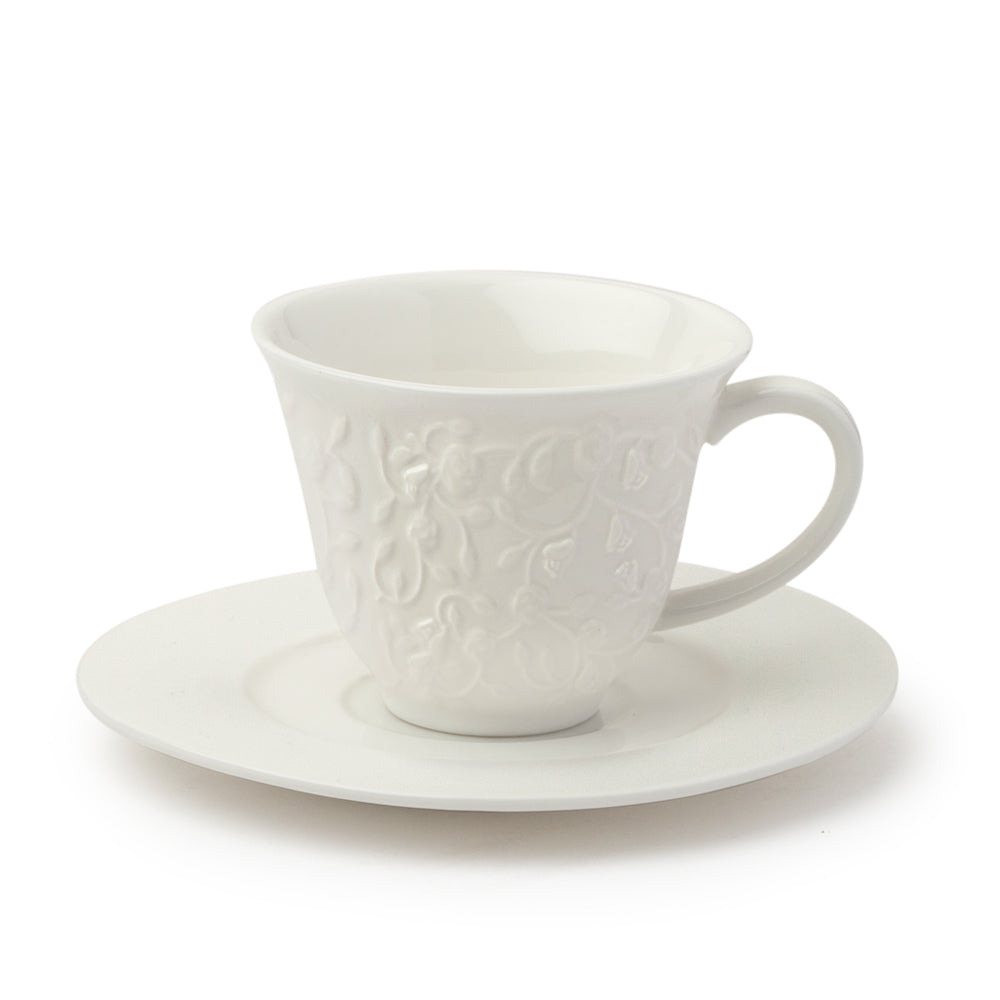 SET 2 TAZZINE DA CAFFÈ IN PORCELLANA CON ROSELLINE Codice prodotto: 28070