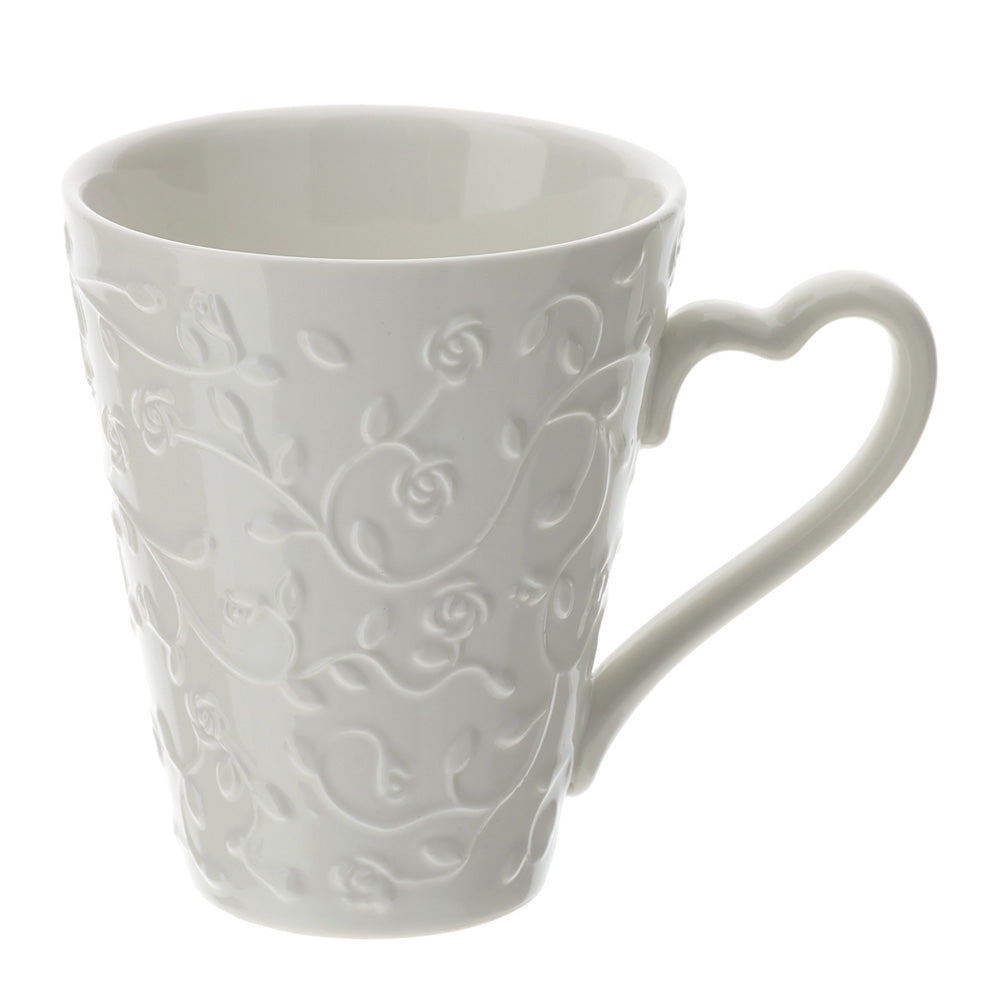 Set 2 Mug in Porcellana Romance Bianca – 11×9,5cm Codice prodotto: 28871