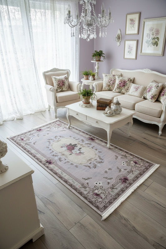 Tappeto L atelier jasmine misura 80x150 colore rosa