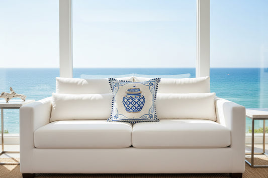 Cuscino arredo Santorini misura 47 × 47 cm ￼