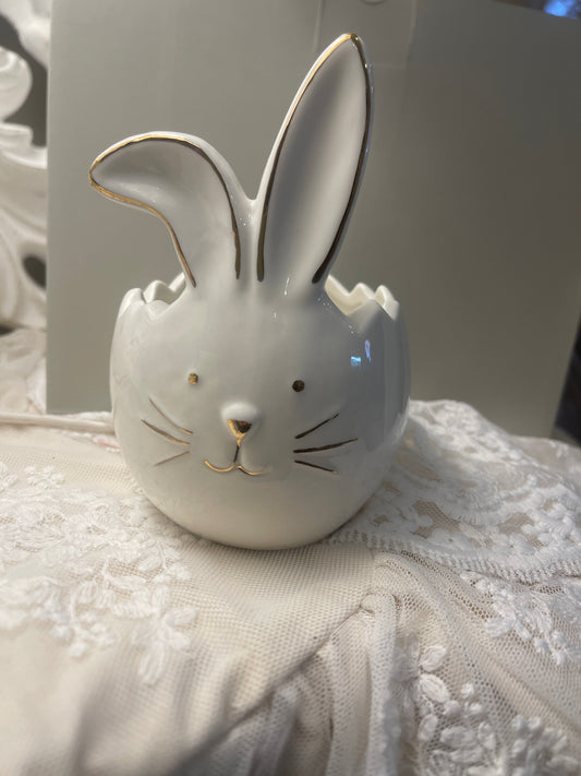Coniglio in porcellana aperto misura 14x8