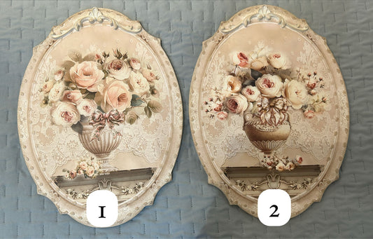 QUADRO OVALE CON FREGIO