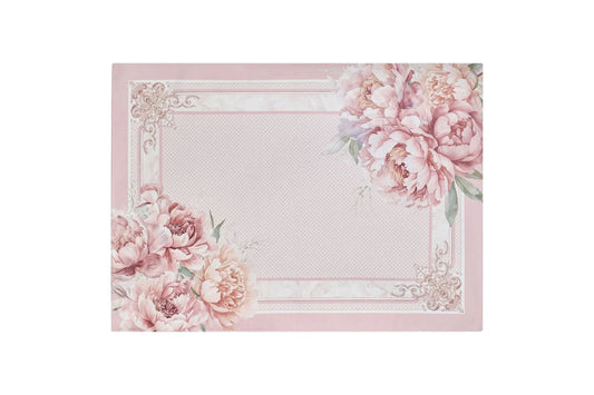 Nuvole di Stoffa Tappeto arredo in misto cotone con fiori "Fiorirà" 58x190 cm