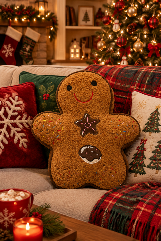 CUSCINO GINGERBREAD IN, BUCULE’ MISURA 45 × 38 IN SALDO 20 € ￼