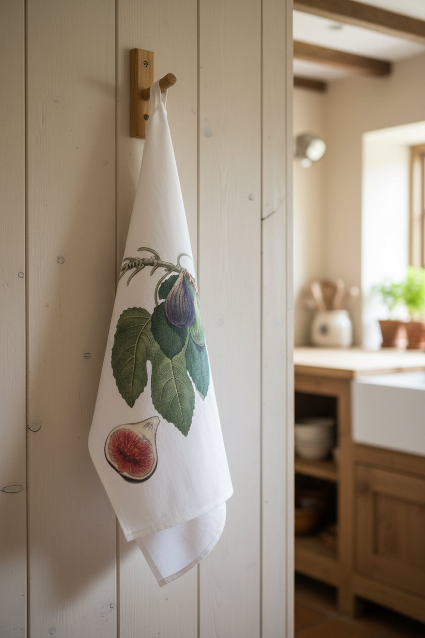 Canovaccio 50 × 70 con decoro ramo di fico ￼