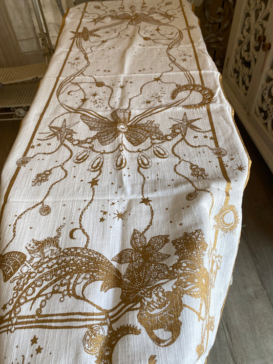 Runner decoro Natale misura 45x140 blanc Maricló