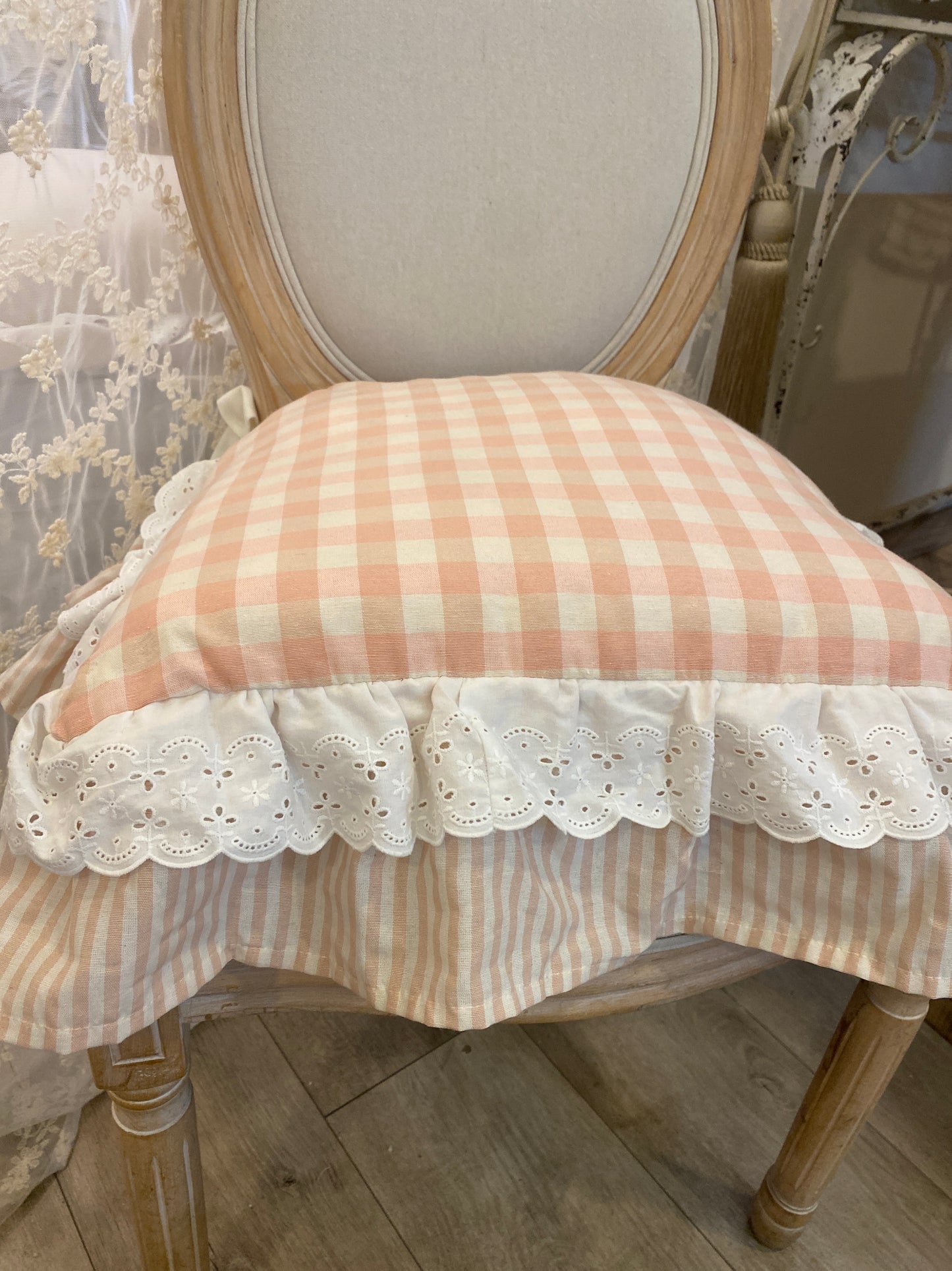 CUSCINO SEDIA SARTORIALE 45x45+12 la balza