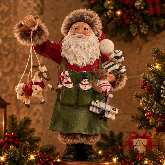 Babbo NATALE IN RESINA MISURA 13x9x23