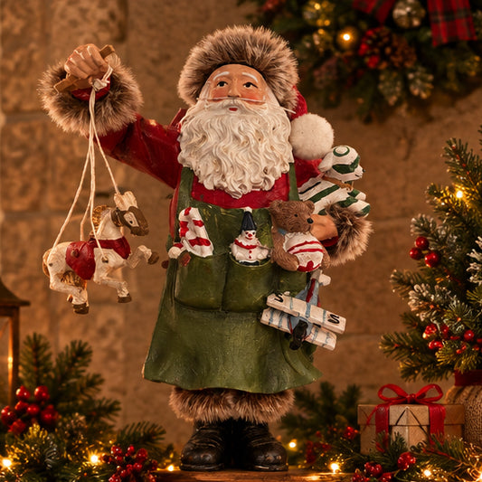 Babbo NATALE IN RESINA MISURA 13x9x23