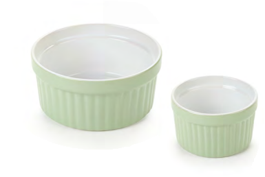 SET /2 cocotte stoneware verde