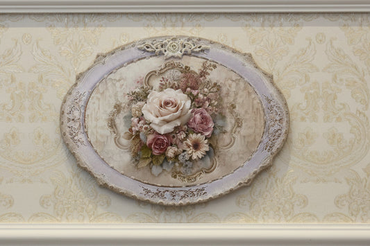 Quadro con decoro fiori