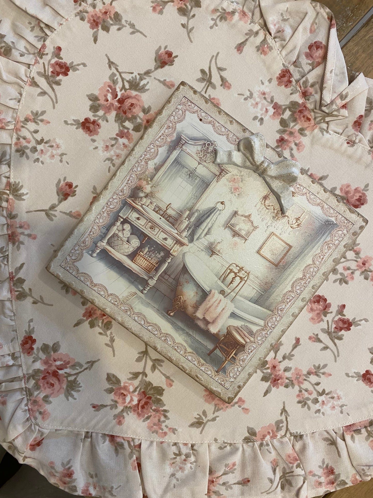 Quadro decorativo  bagno 002 19x19cm