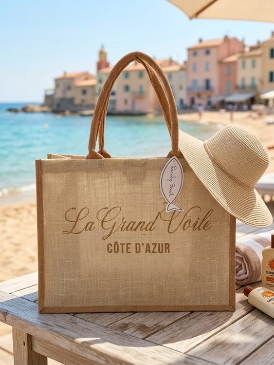 Borsa mare in yutta "LovelyShabby"
