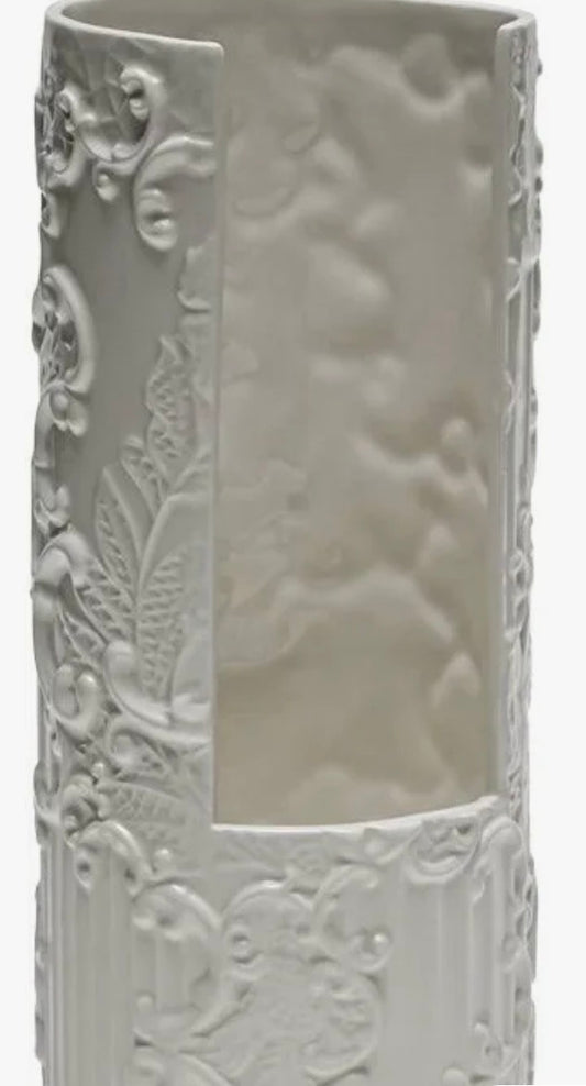 Henriette Portabicchieri in ceramica "Dentelle" D9xH20 cm