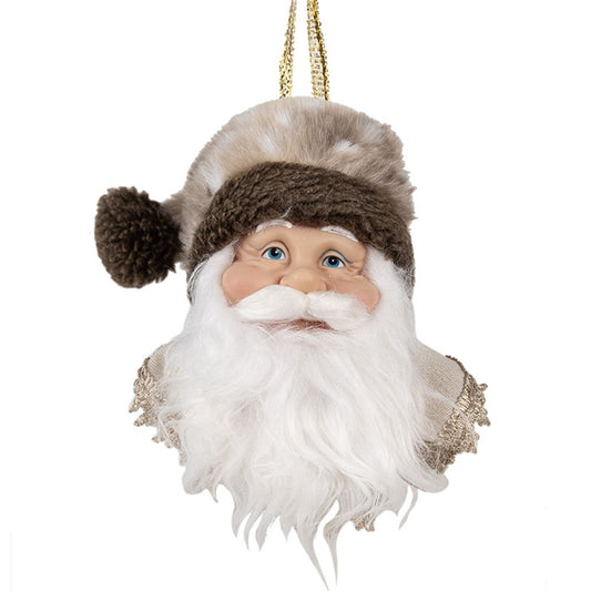 65270 Pendant Santa Claus 10x9x28 cm Brown Plastic