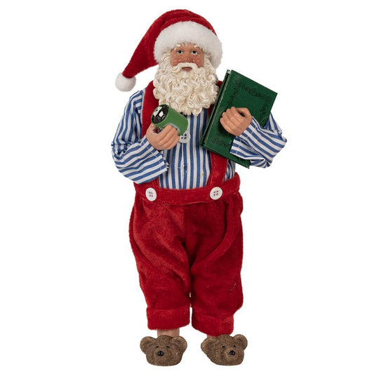 Statuetta decorativa di Natale Babbo Natale 27 cm Rosso Plastica