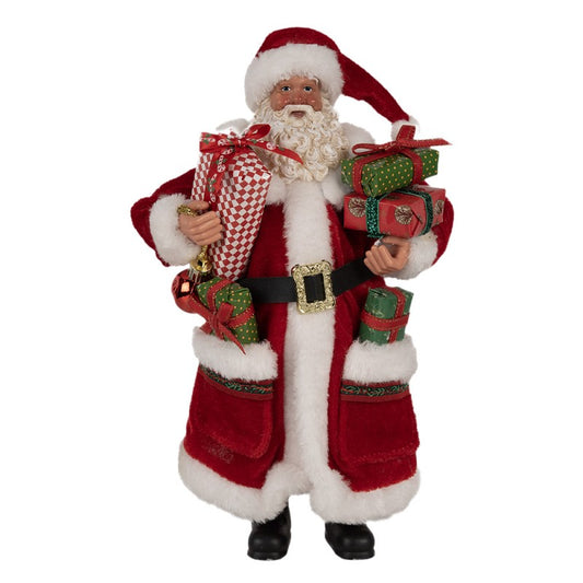 65594 Figura natalizia Babbo Natale 27 cm Rosso Plastica