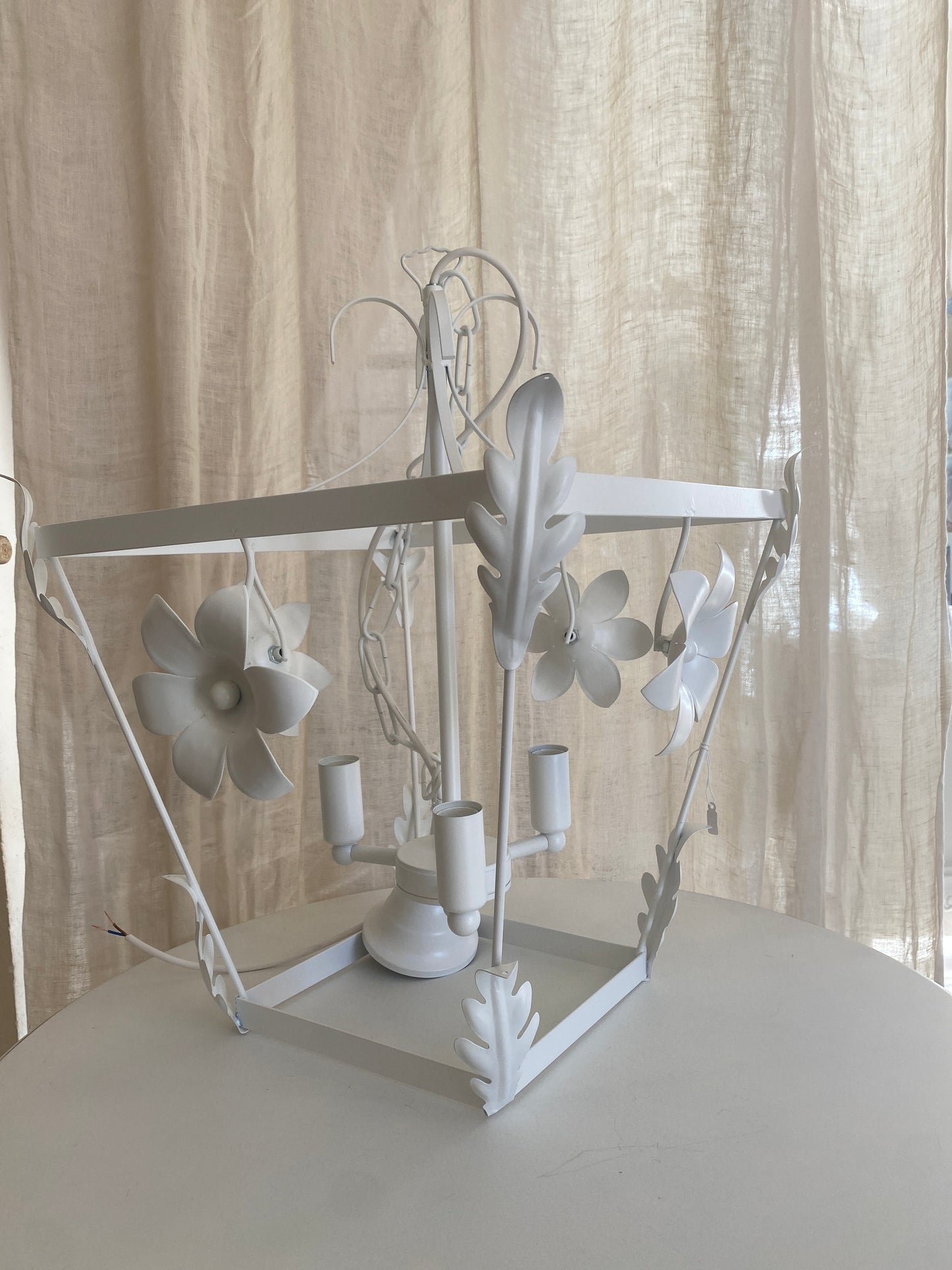 Lampadario lanterna modello fiore 3 luci misura 40x36