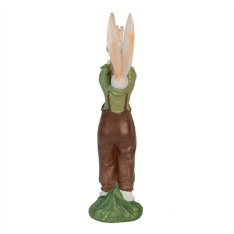 FIGURINA CONIGLIO 10X7X25 CM MARRONE POLIRESINA ACCESSORI PER LA CASA