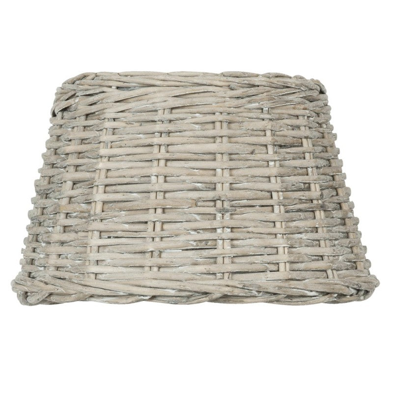 PARALUME LAMPADARIO A SOSPESO Ø 36X22 CM BEIGE RATTAN ROTONDO PARALUME IN VIMINI