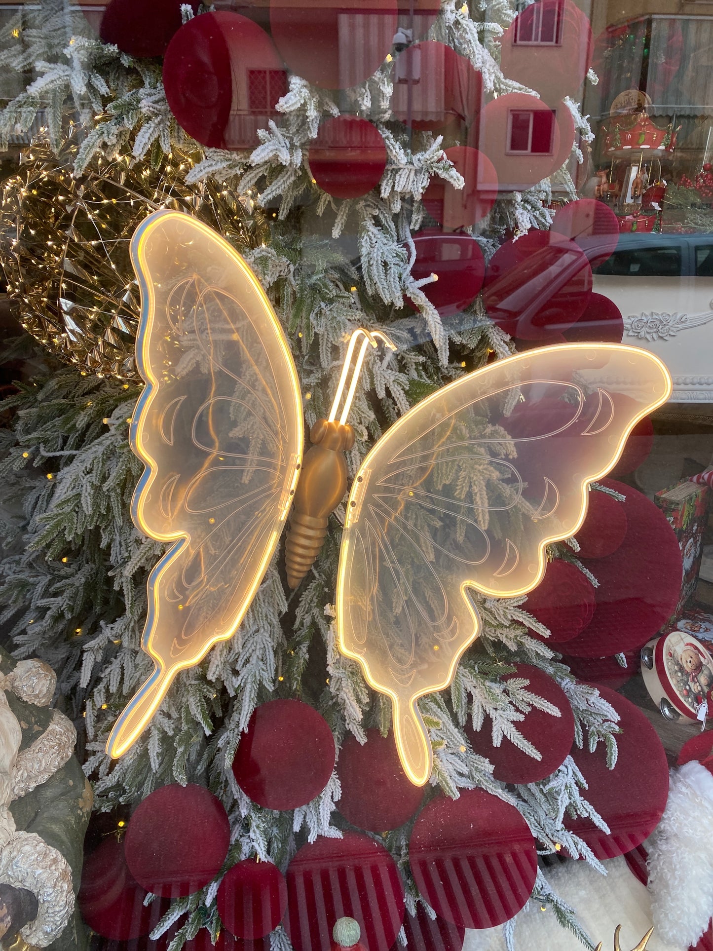 FARFALLA LUMINOSA 60 cm in movimento