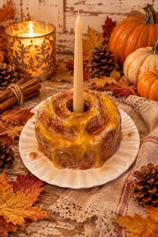 Portacandela Cinnamon roll.                  13,2x13,2x6