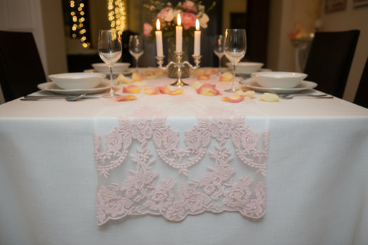 Runner Versailles misura 60x 30 colore rosa, quarzo CHEZ MOI￼