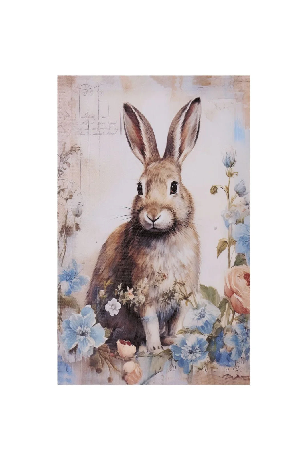Nuvole di Stoffa Quadro canvas coniglio di pasqua "Rabbit PePen" 22xH35 cm 2 varianti