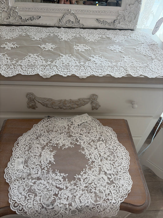 TRIS DI CENYRI LUXURY PROVENZA CHEZMOI MISURA 95x43 40x40 colore bianco Naturale