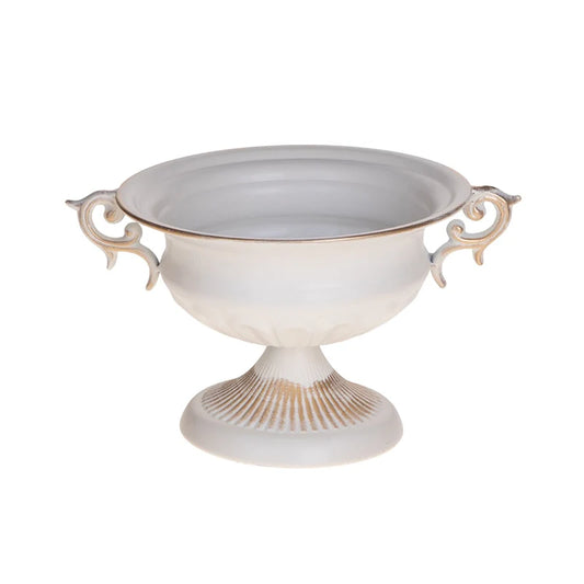 Coppa Portanoci Bianco Anticato Metallo 80848