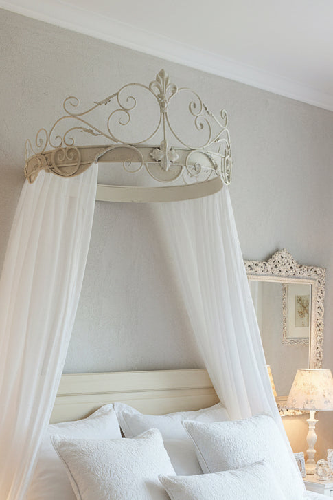 Ciel de lite in ferro Blanc Mariclo misura 70x35x36