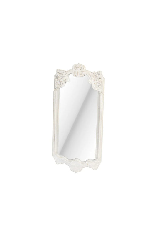 Nuvole di Stoffa Specchio da parete in legno decapato 42x3.5xH90.5 cm