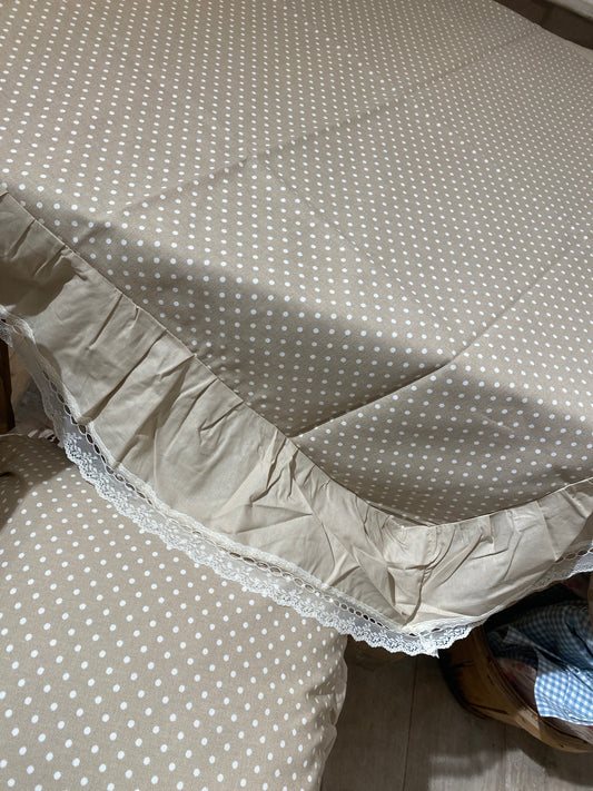 C.Tavolo 100% cotone misura disponibile 100+15la balza