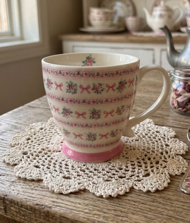 MUG RIBBON 430ML ISABELLE ROSE