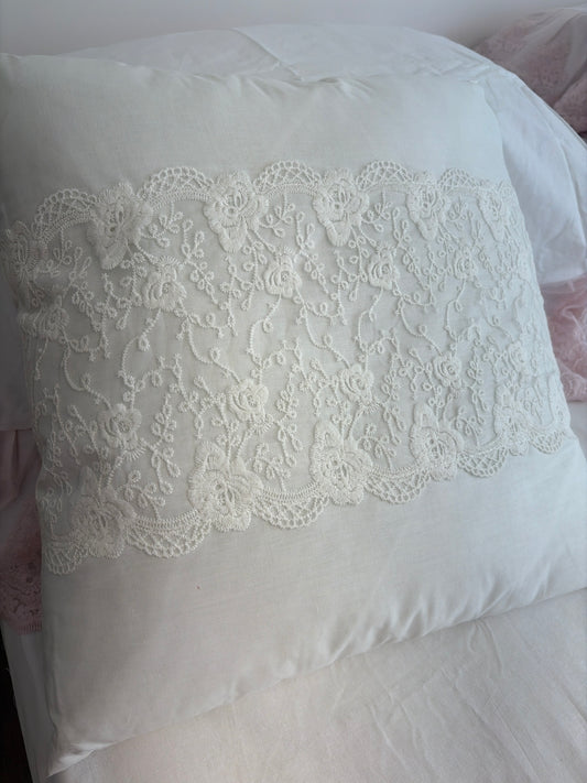 Cuscino arredo marieclaire misura 45x45 colore bianco sfoderabile con imbottitura