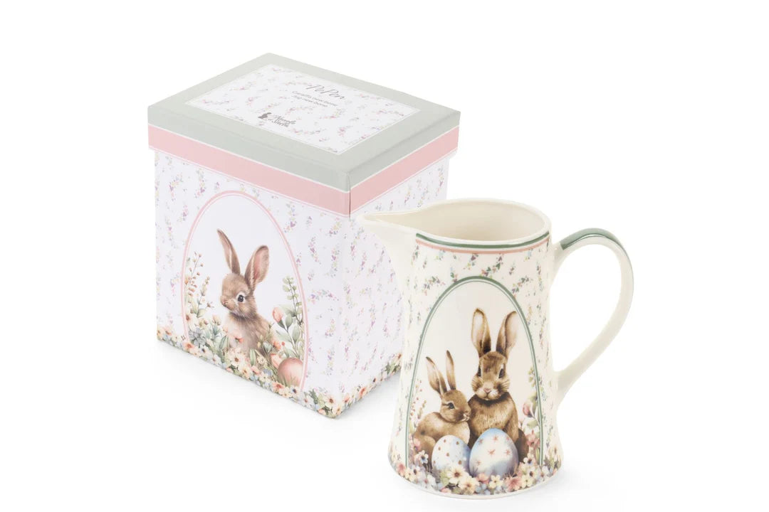Nuvole di Stoffa Brocca di pasqua in porcellana con coniglio "Rabbit PePen" 620 ml