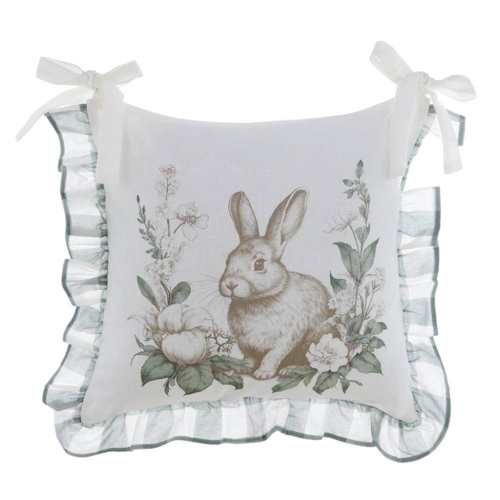 Blanc Mariclo Copricuscino Sedia con Gala 5 cm 45×45 cm – Le Jardin des Lapins8016012731650