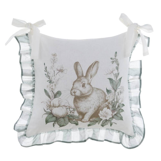 Blanc Mariclo Copricuscino Sedia con Gala 5 cm 45×45 cm – Le Jardin des Lapins8016012731650