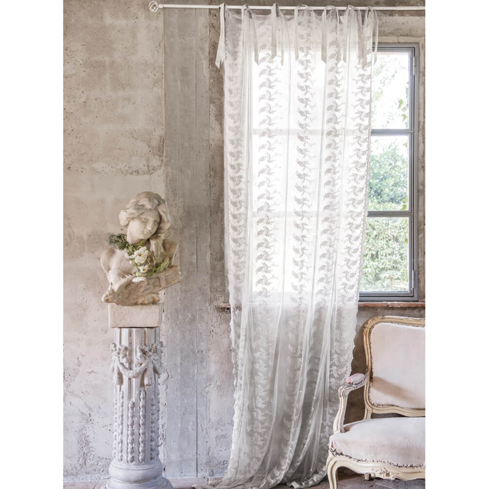 Blanc Mariclò Tenda Dentelle Ricamata 135 x 290 cm8016012735993