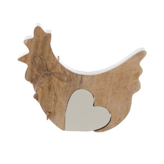 DECORO GALLINA CON CUORE A38064