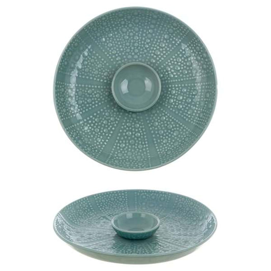 VASSOIO IN CERAMICA BLANC MARICLO'  35 X 35 X 5  A38137