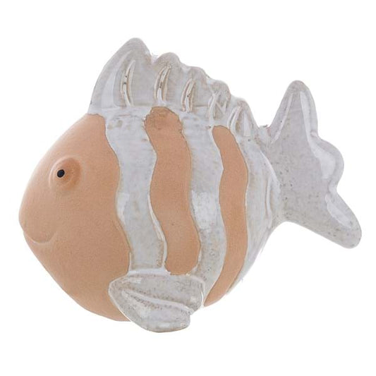 DECORO PESCIOLINO IN CERAMICA  BLANC MARICLO'  13 X 9 X 10   A38218