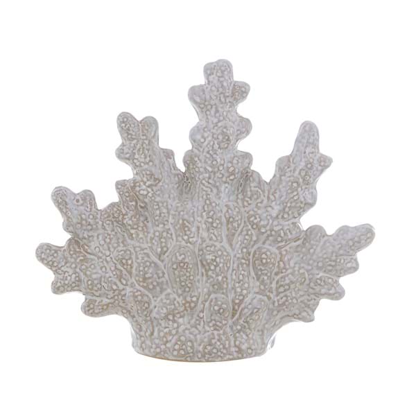 DECORO CORALLO IN CERAMICA 25 X 9 X 21   A38219