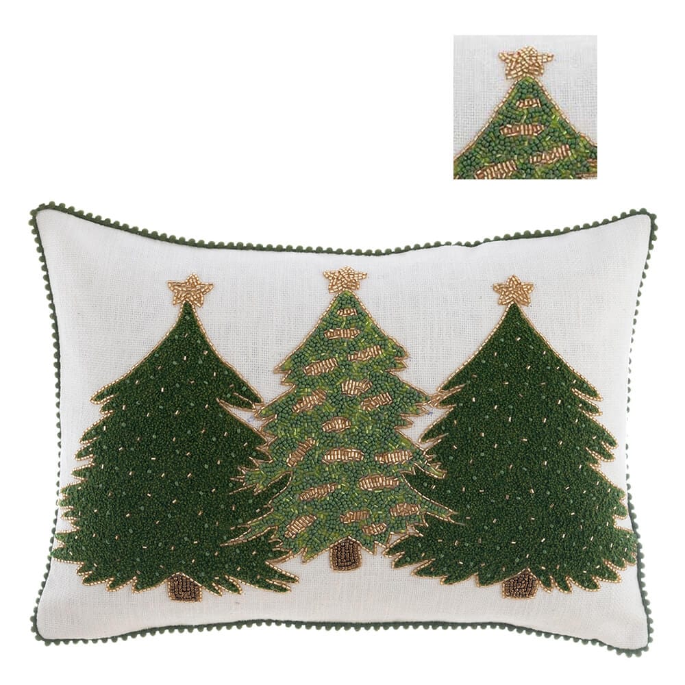Blanc Mariclo Cuscino Alberi di Natale Ricamato 50×35 cm  A38512 8016012743998